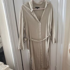 banana republic linen Shirt Dress